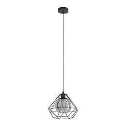 Eglo Vernham Small Black E27 Pendant Light