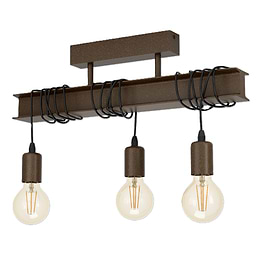 Eglo Townshend 4 Antique Brown E27 Ceiling Light