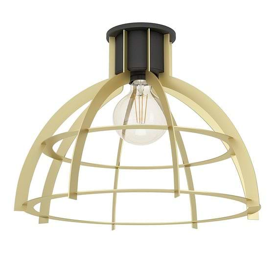 Eglo STILLINGTON Gold & Black Rounded Frame Ceiling Light