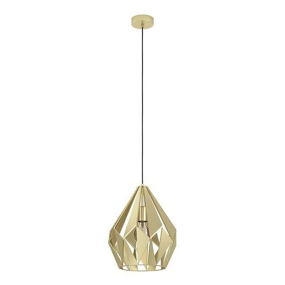 Eglo CARLTON Gold Geometric Small Pendant Light