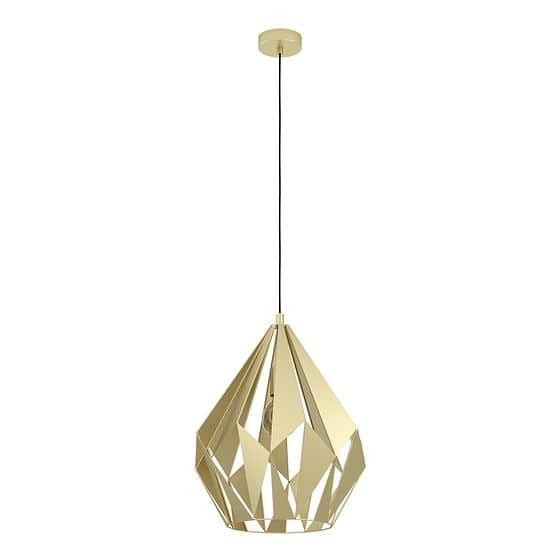 Eglo CARLTON Gold Geometric Large Pendant Light