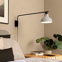 Eglo Matlock Grey Black E27 Wall Light