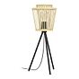 Eglo HYKEHAM Matte Black & Wood Tripod Table Lamp