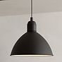 Eglo Priddy Large Black White E27 Pendant Light