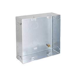 6-8 Gang 47mm Steel Pattress Box (Back Box)