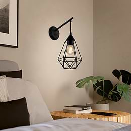 Eglo Tarbes Black E27 Wall Light