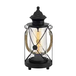 Eglo BRADFORD Black Classic Lantern Table Light