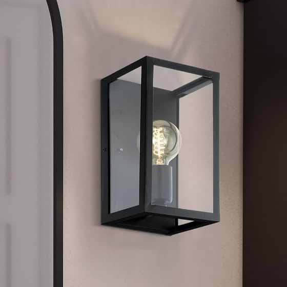 Eglo Charterhouse Black E27 Wall Light