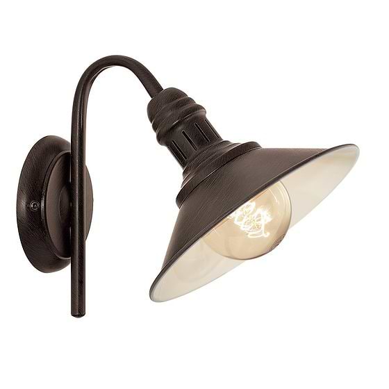 Eglo STOCKBURY Conical Brown Wall Light