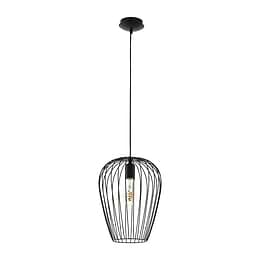 Eglo Newtown Single Black E27 Pendant Light