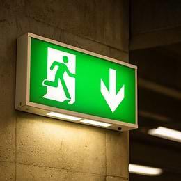 Saxby Sign Box 1.5W Daylight White Emergency Light