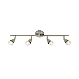 Saxby Amalfi 4 Light antique brass 35W Spotlight Bar