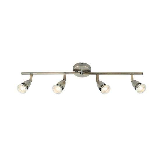 Saxby Amalfi 4 Light antique brass 35W Spotlight Bar