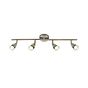 Saxby Amalfi 4 Light antique brass 35W Spotlight Bar