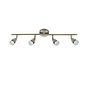 Saxby Amalfi 4 Light antique brass 35W Spotlight Bar