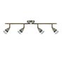 Saxby Amalfi 4 Light antique brass 35W Spotlight Bar