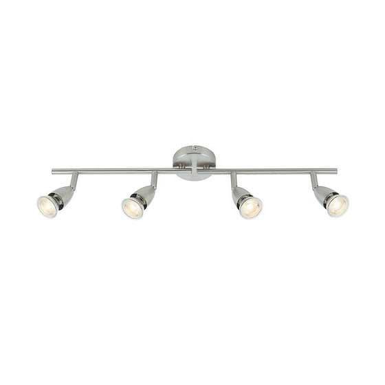 Saxby Amalfi 4 Light satin nickel 35W Spotlight Bar