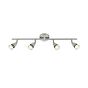 Saxby Amalfi 4 Light satin nickel 35W Spotlight Bar