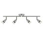 Saxby Amalfi 4 Light satin nickel 35W Spotlight Bar