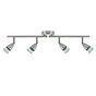 Saxby Amalfi 4 Light satin nickel 35W Spotlight Bar