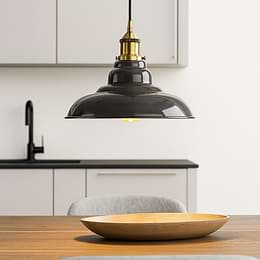 Slate Grey Vintage Pendant Light