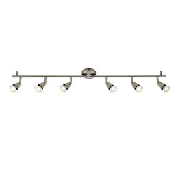 Saxby Amalfi 6 Light antique brass 35W Spotlight Bar