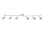 Saxby Amalfi 6 Light white 35W Ceiling Spotlight Bar