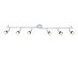 Saxby Amalfi 6 Light white 35W Ceiling Spotlight Bar