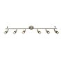 Saxby Amalfi 6 Light satin nickel 35W Spotlight Bar