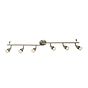 Saxby Amalfi 6 Light satin nickel 35W Spotlight Bar