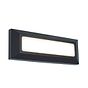 Saxby Severus Landscape Direct IP65 3W Warm White Matt Black Outdoor Wall Light