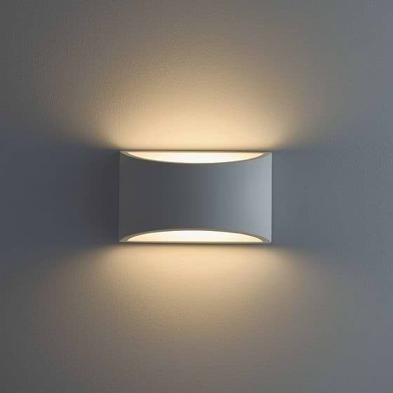 Saxby Toko 200mm 3W warm white Curved Wall Light
