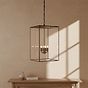 Soho Lighting Langdon Lantern Pendant Light Large Blackened Brass