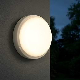 Eglo Boschetto-E Small White Outdoor LED Wall/Ceiling Light 4000K IP54