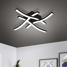 Eglo Cabezas-E Black LED Wall/Ceiling Light 3000K