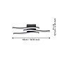 Eglo Cabezas-E Small Black LED Wall/Ceiling Light 4000K