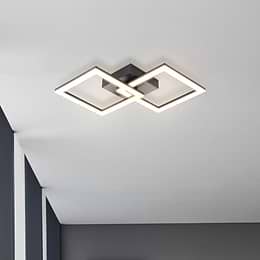 Eglo Huerta-E Black LED Ceiling Light 3000K