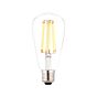 Saxby Teardrop ST64 6W E27 1800K CRI 80 Dimmable Clear Straight Filament LED Bulb