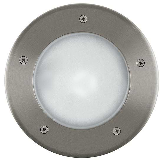 Eglo RIGA 3 Brush Chrome IP67 Recessed Floor Light