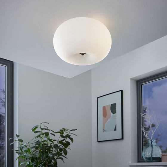 Eglo Optica Satin Nickel E27 Wall/Ceiling Light