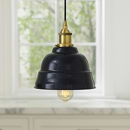 Navy Blue Small Pendant Light