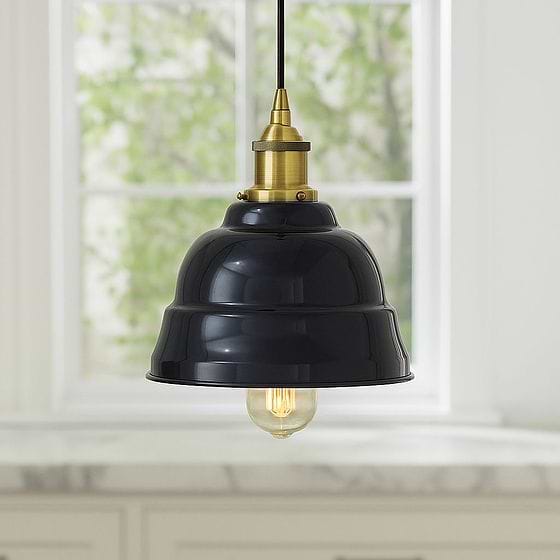 Navy Blue Lincoln Painted Pendant Light