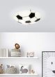 Eglo JUNIOR 1 White & Black Glass Football Ceiling Light