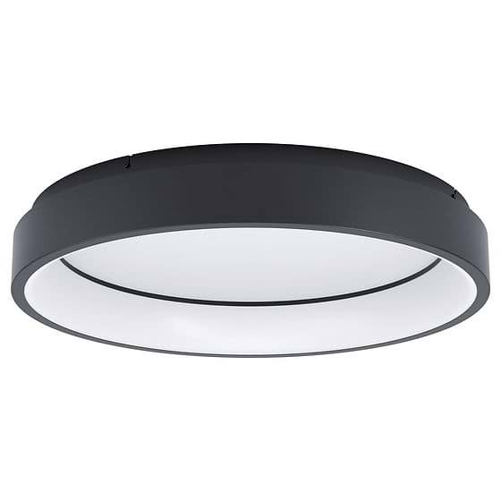EGLO Marghera-Z Modern Black Smart Ceiling Light Large
