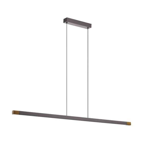 Eglo LISCIANA Brown Walnut Slim-Line Pendant Light Bar