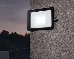 Eglo FAEDO 3 Blackk Motion Sensor LED Security Light 102W IP65