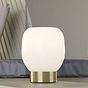 Eglo MANZANARES Brushed Brass Round Opal Table Light