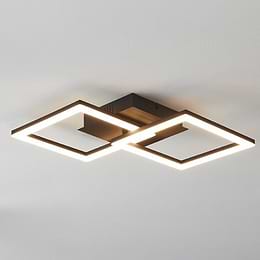 Eglo PARANDAY-Z Matte Black Smart LED Square Contemporary Ceiling Light 