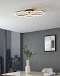 Eglo PARRAPOS-Z Black 4 Round Smart LED Ceiling Light 41W