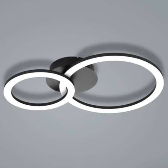 Eglo Parrapos-Z Black LED Ceiling Light 3000-6500K